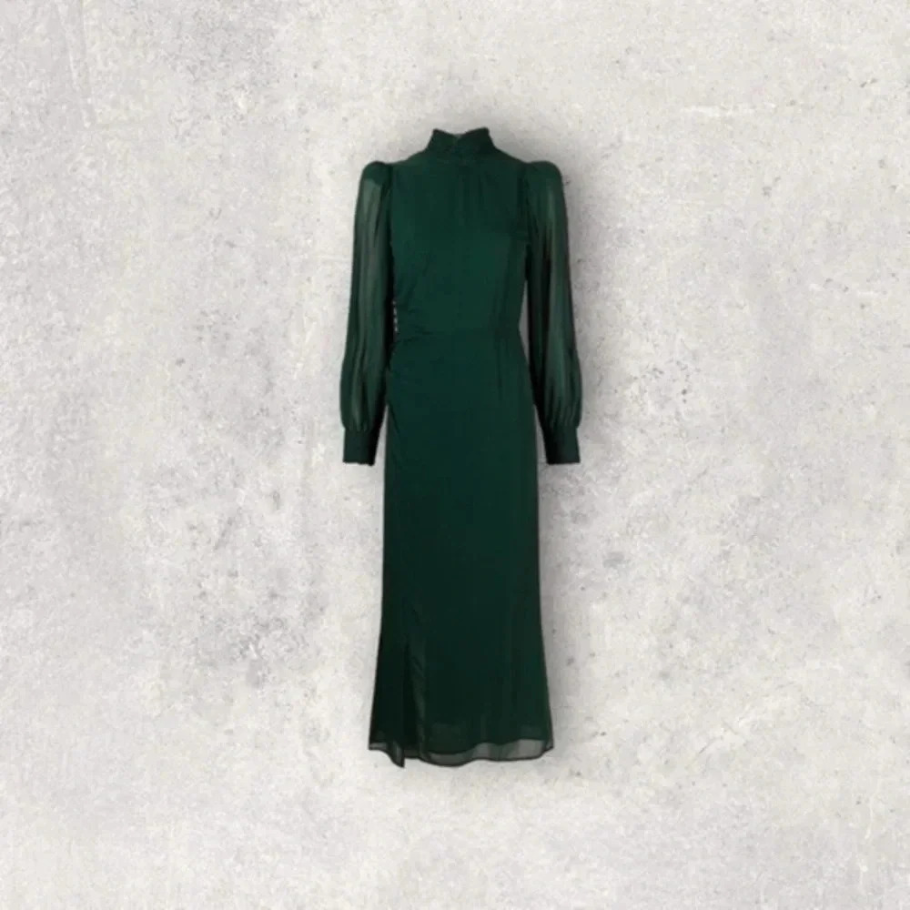 Reformation Aude high-neck midi dress size 6 B1713